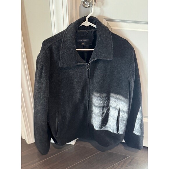 Banana Republic Other - BANANA REPUBLIC BRAND~Men’s (Large) Dark Gray Wool Bomber Coat/Jacket, Outerwear